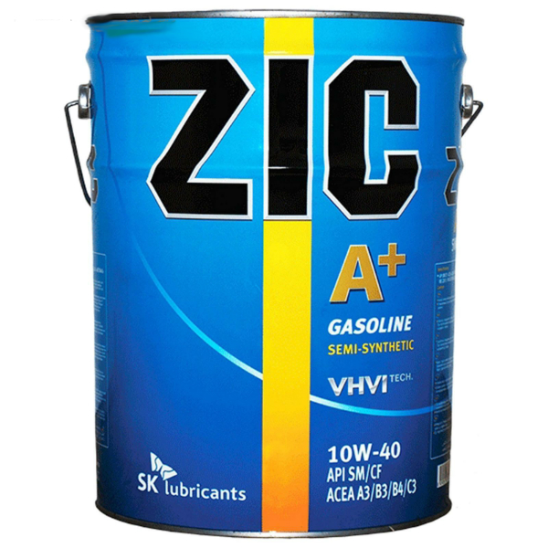 Моторное масло Zic A+ 10w40 полусинтетическое (20 л)